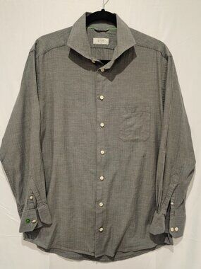 ETON Men's Slim Fit Dress Shirt 42 L Solid Formal Casual Button Down